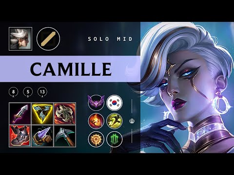 Camille Mid vs Qiyana - KR Master Patch 25.24