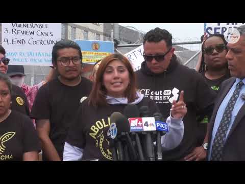 ICE protest press conference addresses Delaney Hall detainments amid hunger strike