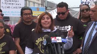 ICE protest press conference addresses Delaney Hall detainments amid hunger strike