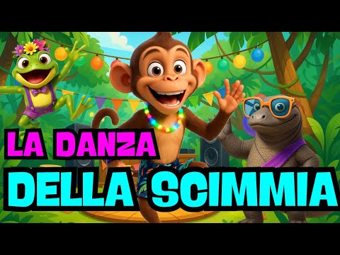 Canzoni per Bambini 🐵 La Danza della Scimmia 🎉 Balla, Salta e Fai Festa nella Giungla!