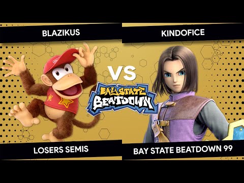 Bay State Beatdown 99 - Blazikus (Diddy Kong) vs KindOfIce (Hero) - Losers Semis