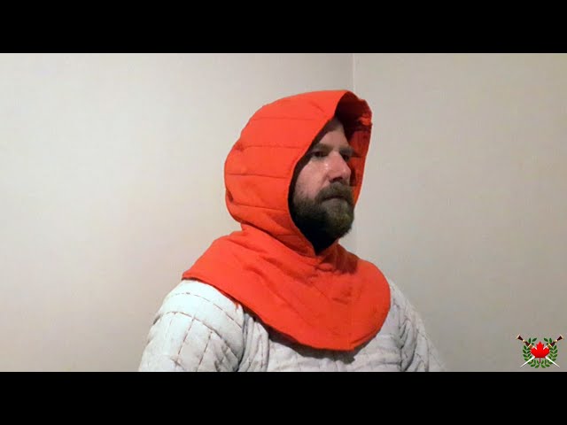 Vídeo relacionado con Lord of Battles Medieval Quilted Canvas Cotton Padded Arming Cap Protector Under Armor Chainmail Coif for Larp, Renfair