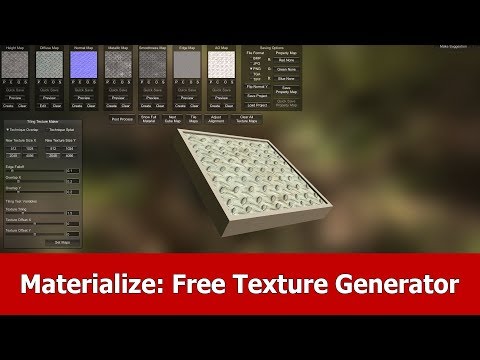 Materialize : Free PBR Texture Map Generator