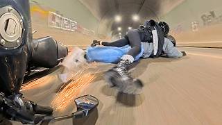 11 Minutes of Insane Motorcycle Crashes Caught on Camera