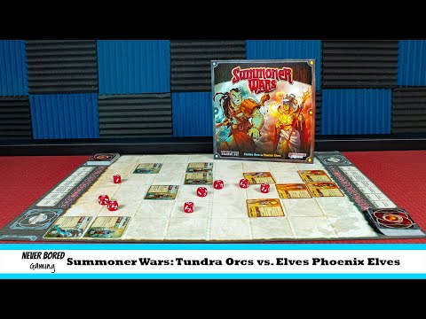 Summoner Wars: Tundra Orcs vs. Phoenix Elves - Our Thoughts (Board Game Review)