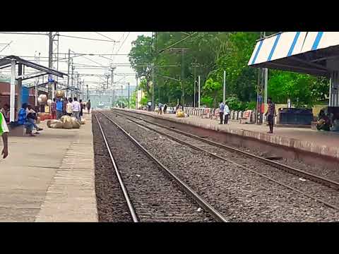 12871 Ispat Express leading with SRC WAP7Just departed Tatanagar Jn.