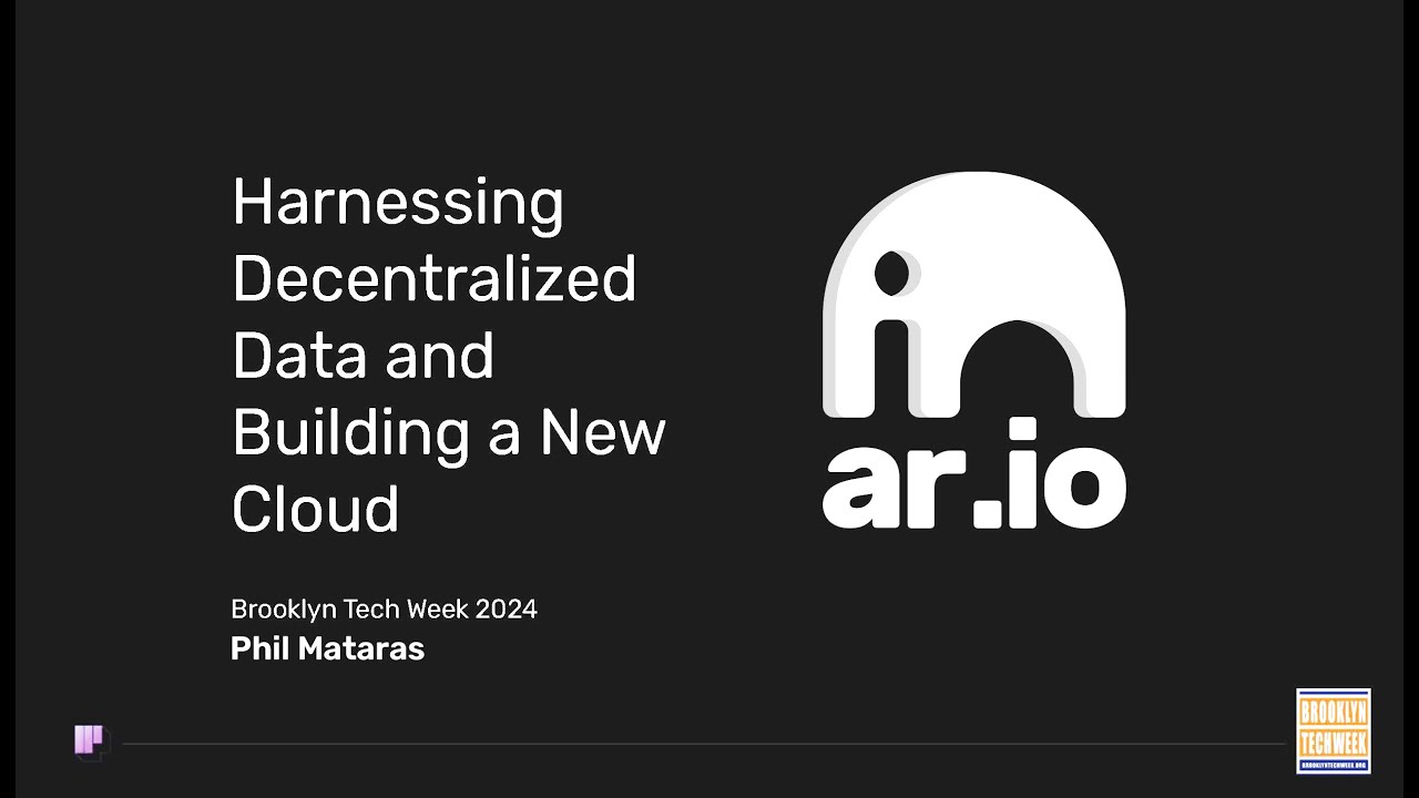 Building a New Cloud with Decentralized Data | AR.IO at Brooklyn Tech Week