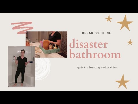 BATHROOM CLEAN WITH ME // DISASTER