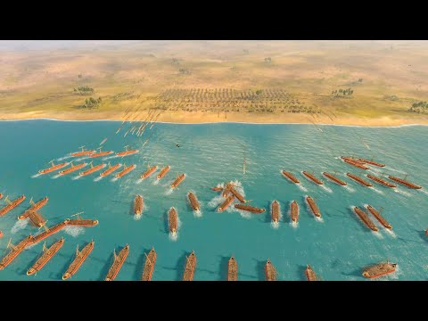 MASSIVE ARTILLERY vs SHIPS LANDING - Total War ROME 2