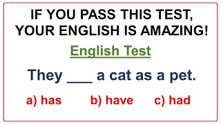 English Grammar Test ✍️ If you pass test, your English is amazing! Test your English