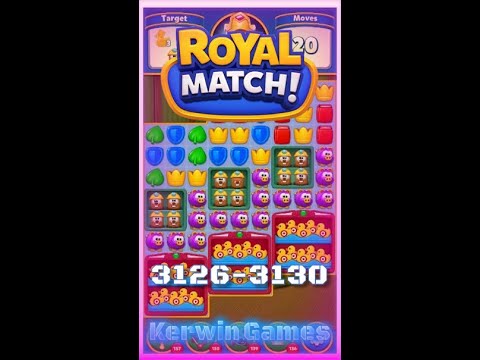 Royal Match Level 3126 3127 3128 3129 3130 - No Boosters Gameplay