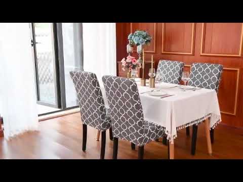 Multicolor polyester elastic chair cover