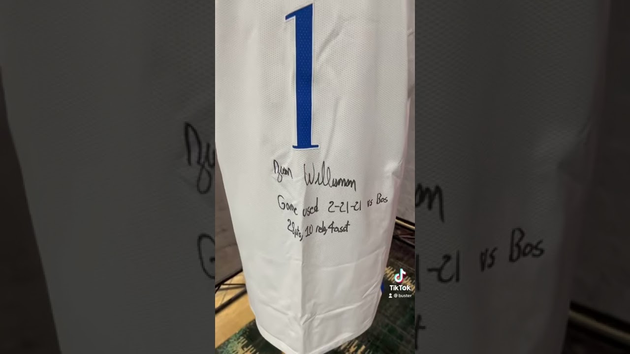 Zion Williamson Pelicans Game Worn Autographed Jersey!!! #shorts