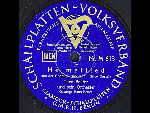 Heimatlied aus der Operette „Monika“ - Theo Reuter und sein Orchester, Gesang: Hans Bauer