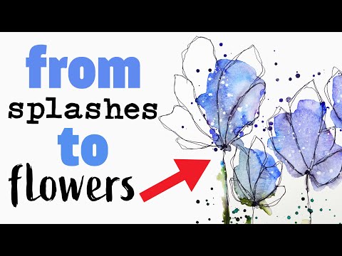 🤯 THIS technique will BLOW your mind !!! ~ The EASIEST Watercolour Flowers
