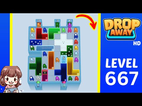 Drop Away Level 667 Solution Walkthrough