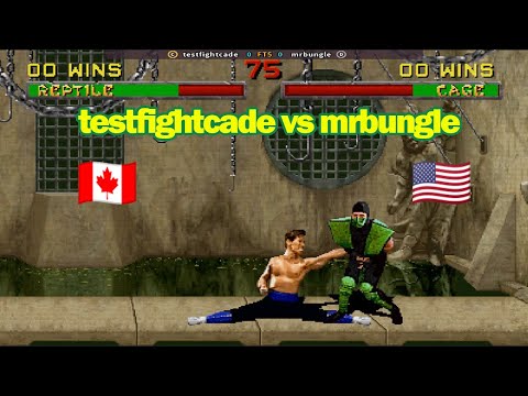 Mortal Kombat II | testfightcade of Canada vs mrbungle of USA | Arcade Battle | Classic Arcade