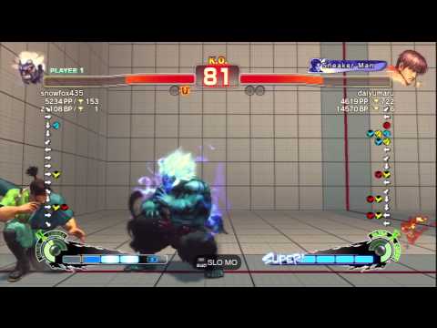 snowfox435 [Oni] Vs daiyumaru [Guy] SSF4 AE 2012 Ranked Matches - PSN