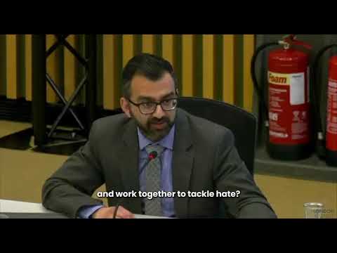 Krupesh Hirani AM speaking to Sir Sadiq Khan about Iftar at Central Mosque of Brent in Willesden