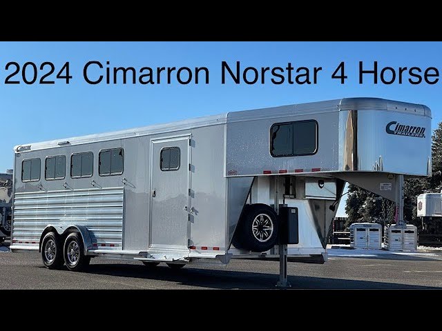 Preview image of 2024 Cimarron Norstar 4 Horse Gooseneck Dual Entry Tack Extra Tall Extra Wide youtube video