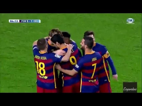Barcelona 6 x 1 Celta de Vigo (Show de Messi, Neymar e Suárez)