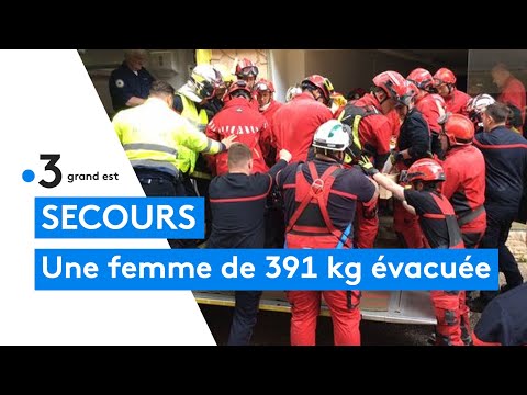 Évacuation d'une femme de 391 kg dans la Meuse