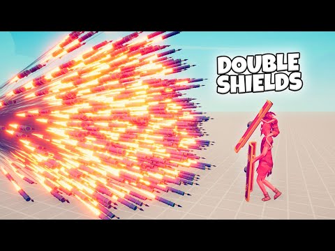 DOUBLE SHIELD vs GODS RANGED UNITS | TABS Modded Gameplay