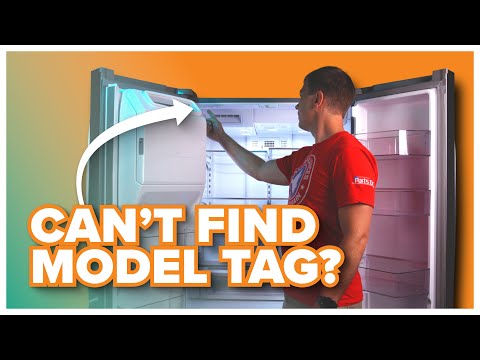 How to locate & read the model & serial tag on a French Door Refrigerator Whirlpool, Maytag, Amana
