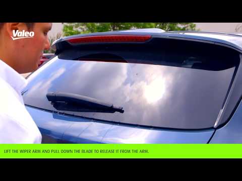 Valeo Ultimate Rear Wiper Blade Installation: Cross Pin Arm Installation
