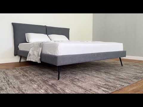 Миниатюра изображения товара Двуспальная кровать ДСВ Сильвия 1.6 (данко бетон)