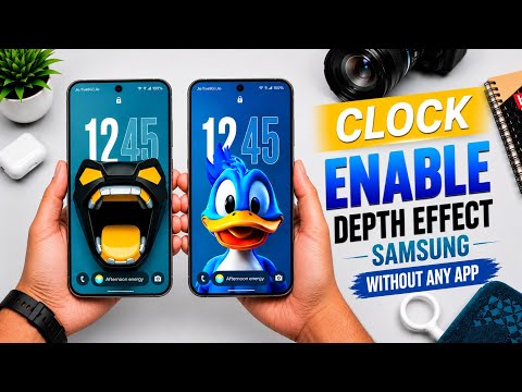 Enable DEPTH EFFECT CLOCK in Samsung 🔥 ( Without Any App 🤩 ) | One UI 8.5 Big Depth Effect Clock | 