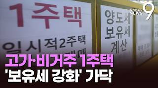 고가·비거주 주택 '보유세 강화' 가닥…장특공제도 개편 [뉴스9]