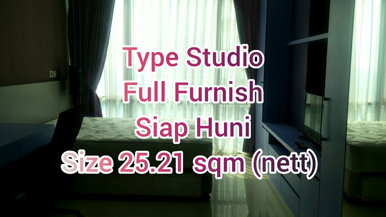 Harga Terkoreksi! Apart. U Residence Studio Furnish Dekat UPH, Segera Cek!