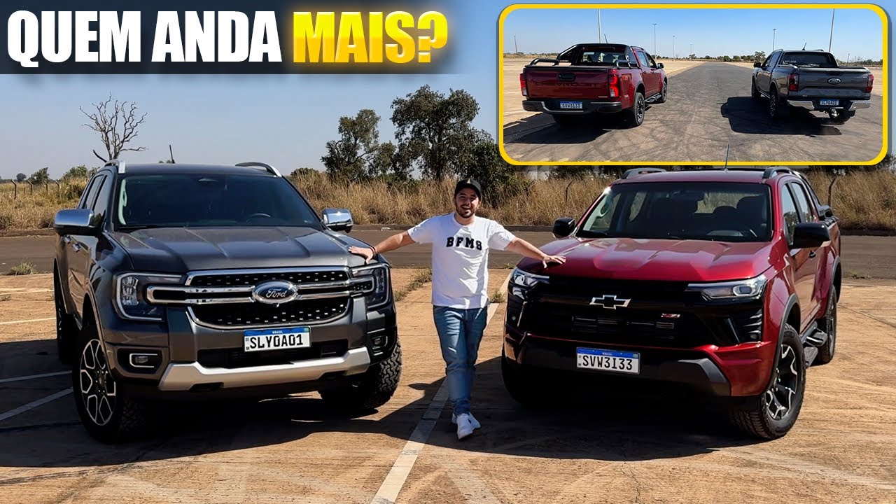 COMPARATIVO: NOVA FORD RANGER VS NOVA CHEVROLET S10, PREÇOS, VERSÕES, DETALHES E ARRANCADA!
