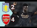 Aston Villa vs Arsenal 2-4 Half Time 2023 HD