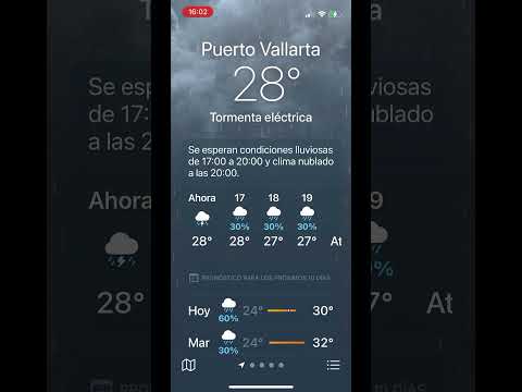 ¿Qué significan las barras de colores en la aplicación del clima del iPhone?