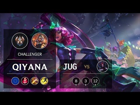 Qiyana Jungle vs Elise - EUW Challenger Patch 9.13