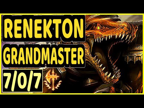 ROACH (RENEKTON) - 7/0/7 KDA GAMEPLAY - KR Ranked GRANDMASTER