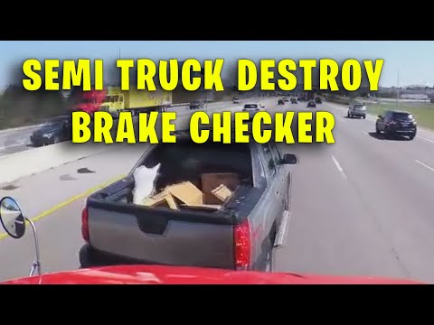 YOU BRAKE CHECK THE WRONG SEMI TRUCK | USA & Canada - Idiots In Cars, Brake Check, Road Rage 2024