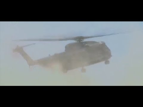CH-53 übt Staublandung in Afghanistan