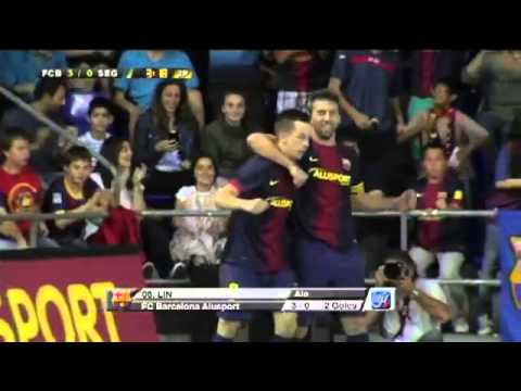 FCBarcelona/Alusport 5x0 Caja Segovia - Liga Espanhola de Futsal 2012/13 - semi final terceiro jogo