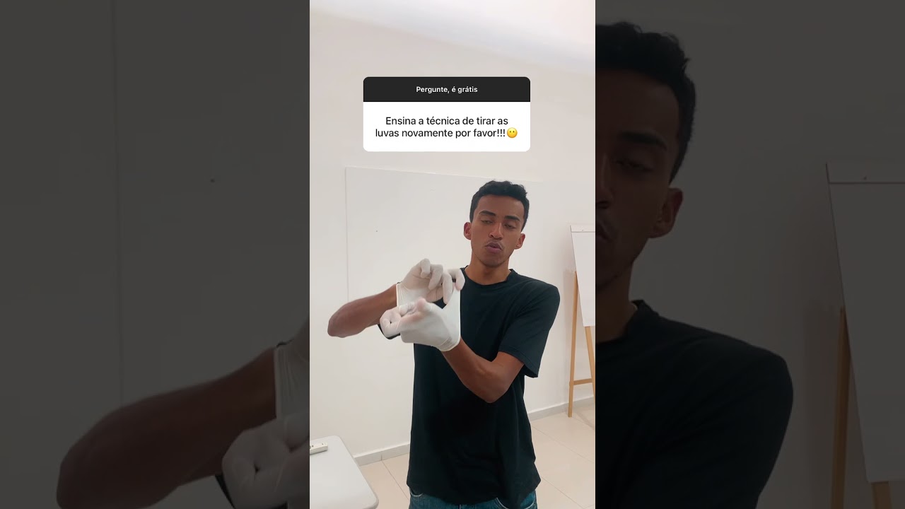 COMO RETIRAR LUVAS CORRETAMENTE. Tirar luva sem contaminar