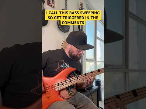 Bass Guitar Sweep(?) #daily #riff #bass #guitar #solo #sweep #music #fingerstyle #musician