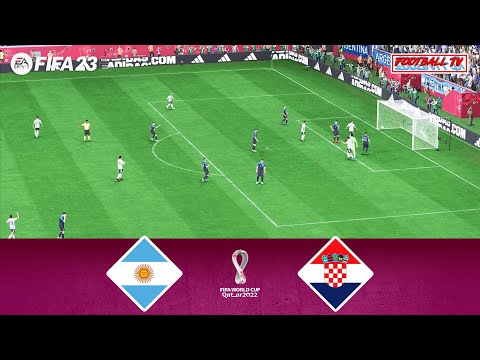 FIFA 23 - Argentina vs Croatia 1/2 Finals - FIFA World Cup Qatar 2022 - PC Gameplay - Full Match