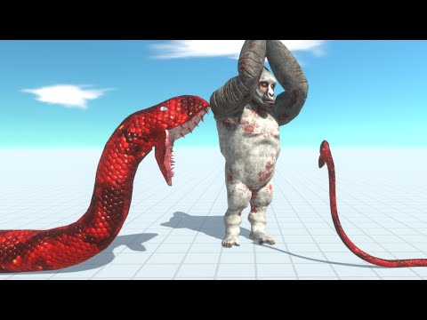 MASSIVE TITANOBOA & SKINNY TITANOBOA vs EVERY UNIT - Animal Revolt Battle Simulator
