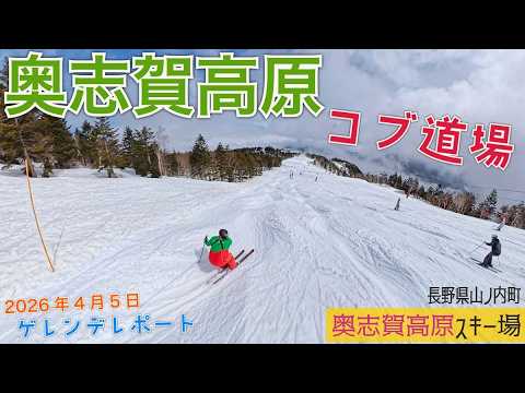Video: 志賀高原 奥志賀高原スキー場 2026年4月5日【 Slope Report at Shiga Kogen Okushiga Ski Resort】