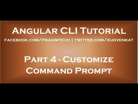 Customize Command Prompt