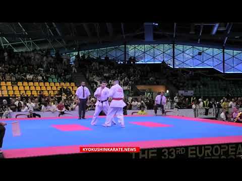 33rd EC IKO, 1/8 -80 Lasha Gabaraev (Russia) - Daniel  Barragan (Spain, aka)