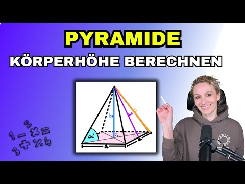 Pyramid - calculating the height simply explained