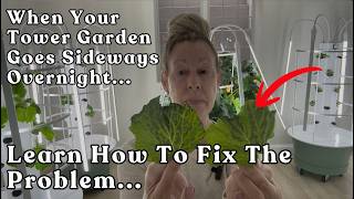 When Your #towergarden Goes Sideways Overnight~ Learn How To Fix It! #hydroponicgardening #garden